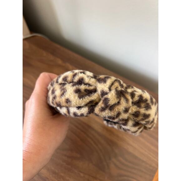 NEW Lele Sadoughi Veronica Fleece Knotted Bow Headband Women's One Size - Picture 3 of 9